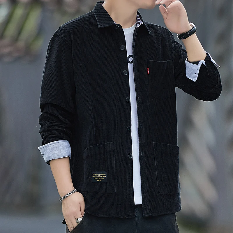 

Men's Workwear Jaet Loose Fit Spor Casual Sle Spring Autumn Wear Resistant for Office And Daily Use Polyester Fiber