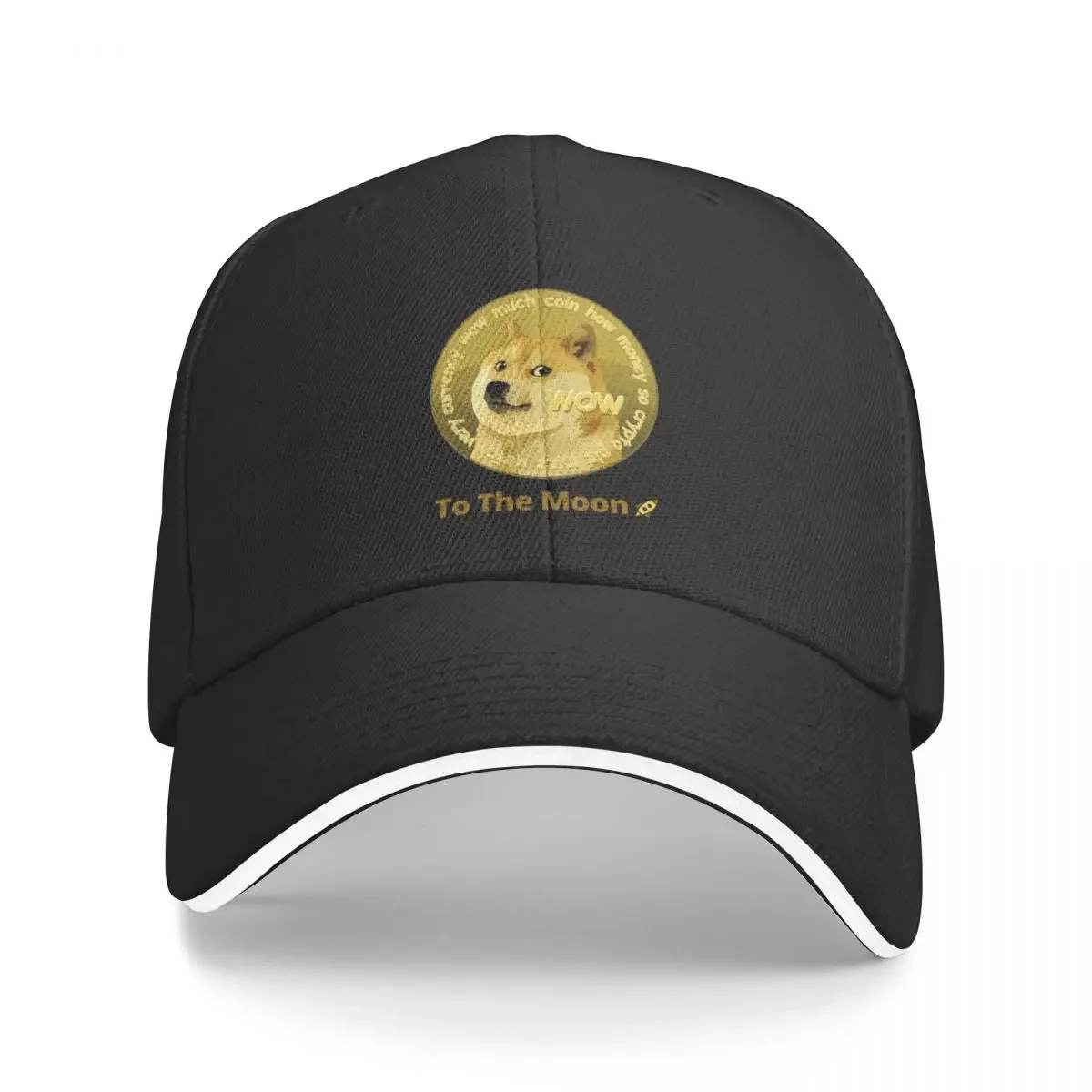 Dogecoin To The Moon! Baseball Cap foam party Hat dad hat Male Women's