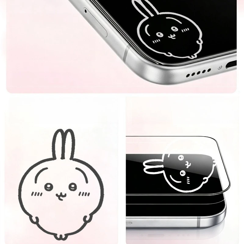 Cartoon Kawaii New Privacy Screen Protector Applicable To IPhone18 Tempered Glass Screen Protector Clear Wear-resistant Chiikawa
