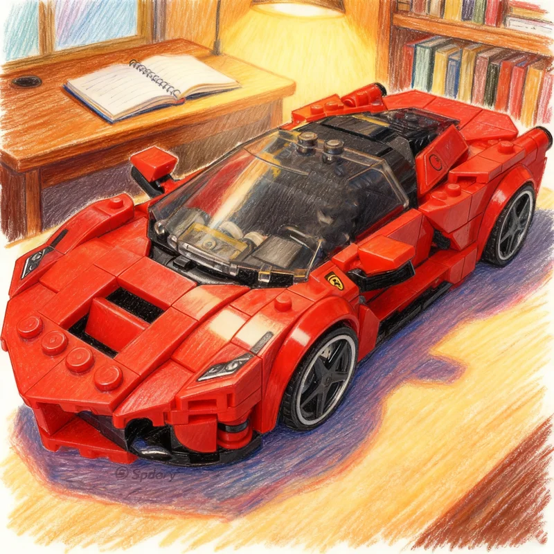

391pcs MOC LaFerrarl City Champions Super Car Model Building Blocks Construction Festival Gifts Idea Education Toys