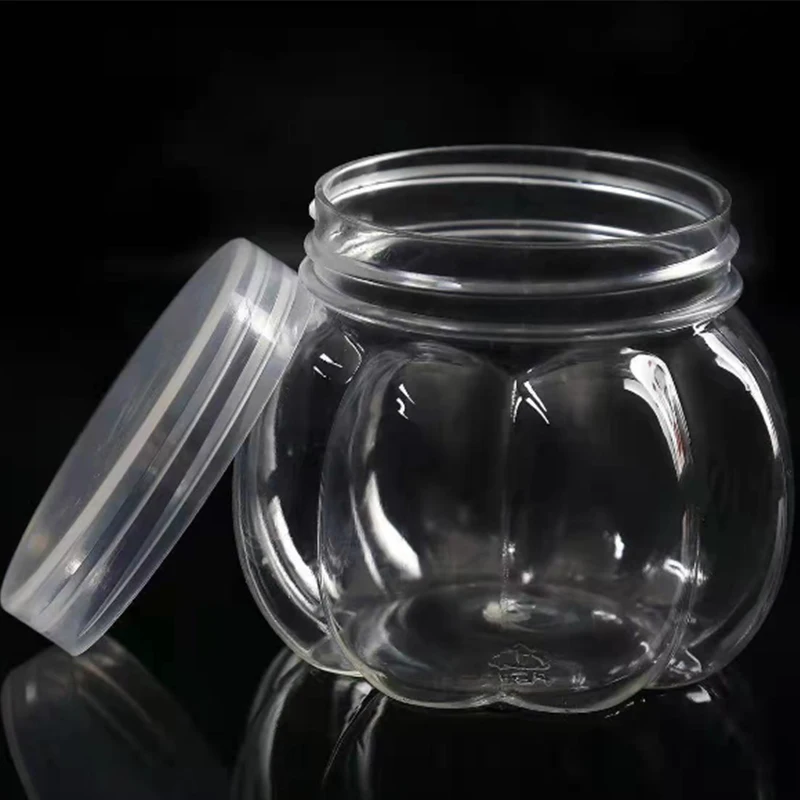 

5Pcs Pumpkin Candy Jars Transparent Gift Containers Mini Snack Holders Children Treat Dispensers Storage Bottles Home