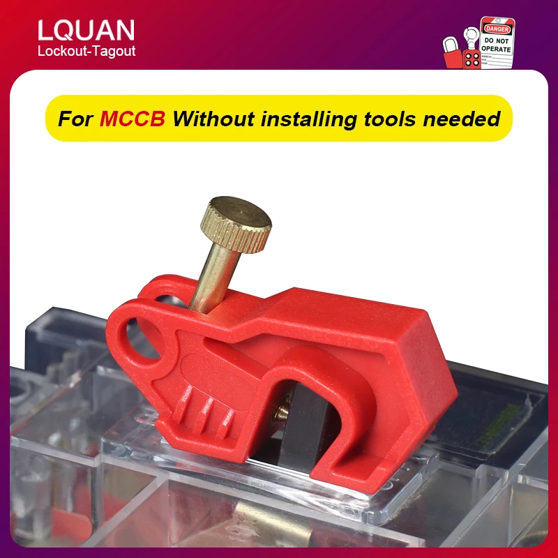 LQUAN Electrical Moulded Case Circuit Breaker Lockout Device,Electrical Breaker Lock out,Mcb Lockout Tagout Lock Dog