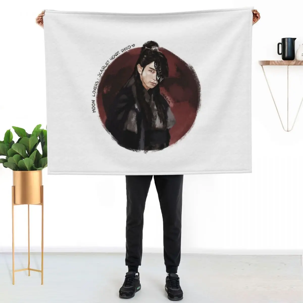 Moon lovers Scarlet Heart Ryeo Wang So 02 Throw Blanket Thins Soft Decorative Sofas Tourist Vintage Blankets