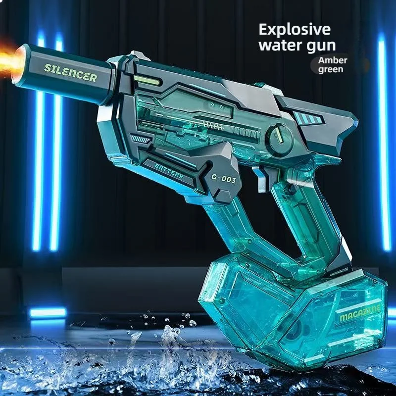 

Новый хит продаж: Электрический водяной пистолет с функцией отдачи, большой емкостью, высоким давлением, эффектом пламени и подсветкой – Tre