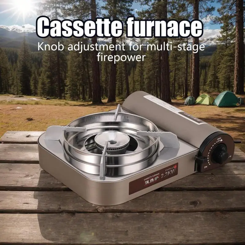 Camping Stove Outdoor Windproof Cooktop Multifunctional Windproof Stove For Hunting Backyard Patio Picnic Hiking Backpacking