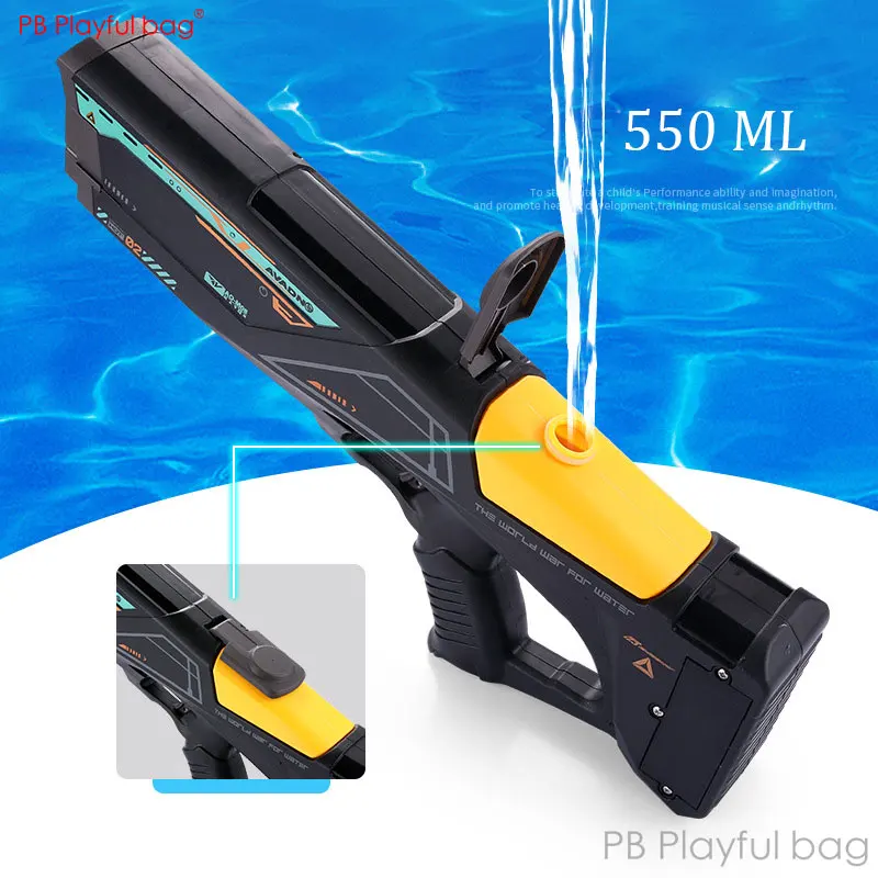 Dual Hole Full Auto Electric Water Gun High Pressure Long Range Water Blaster Swimming Pool Party Cool Kids Toy Adult Gift AC128