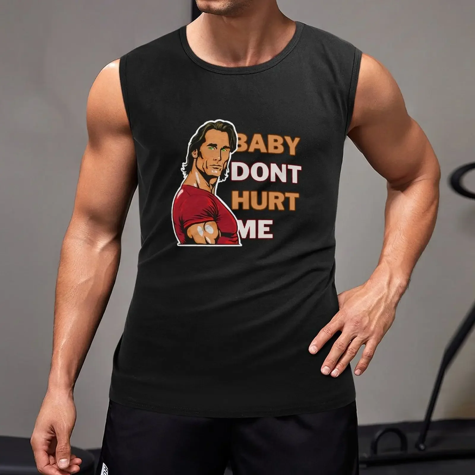 الرجال صالة رياضية تانك الأعلى ، طفل لا تؤذيني ميمي ، جديد