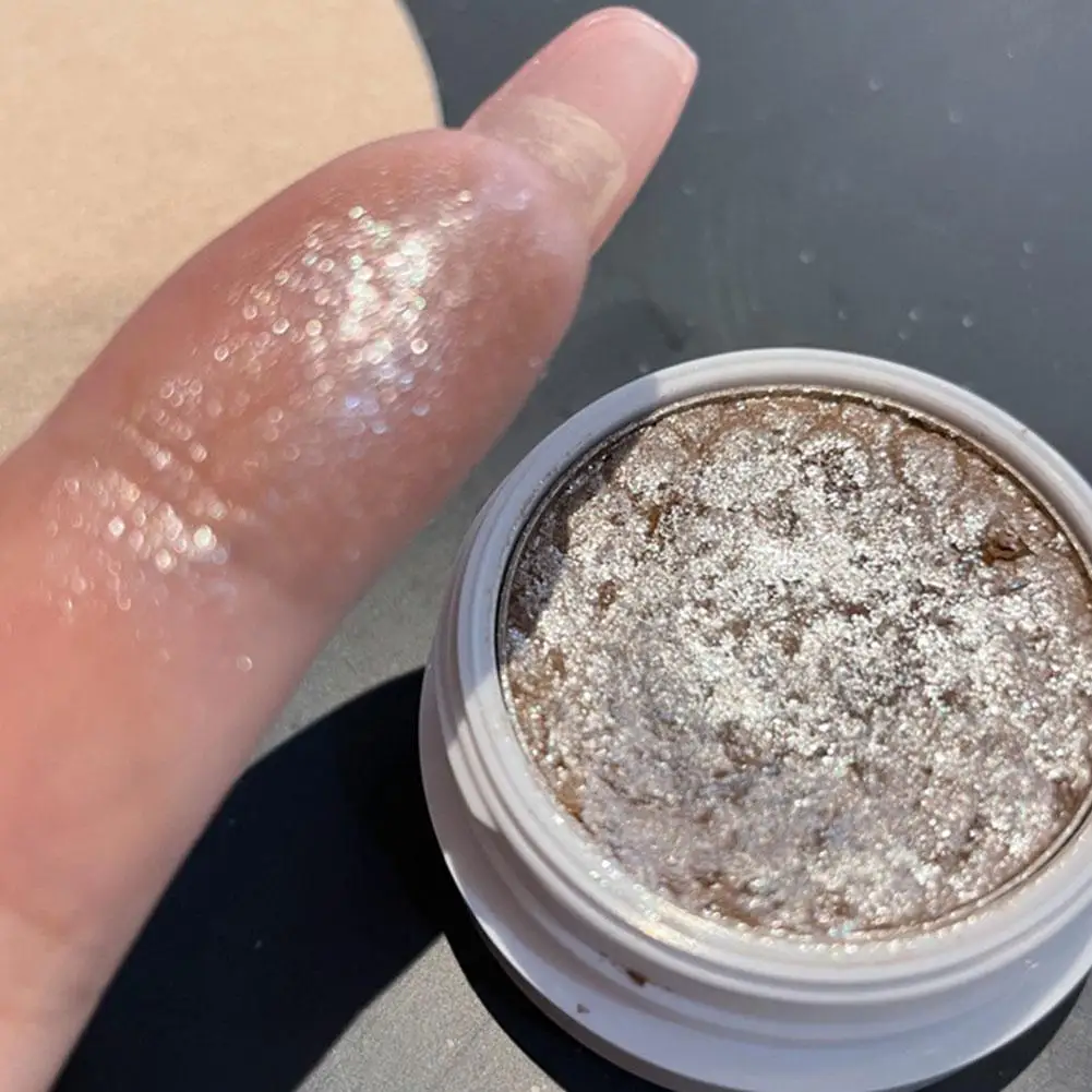 Shimmer Glitter Purê de Batatas Highlighter, Gel de maquiagem facial e corporal, Iluminar Glitter, Natural Contour