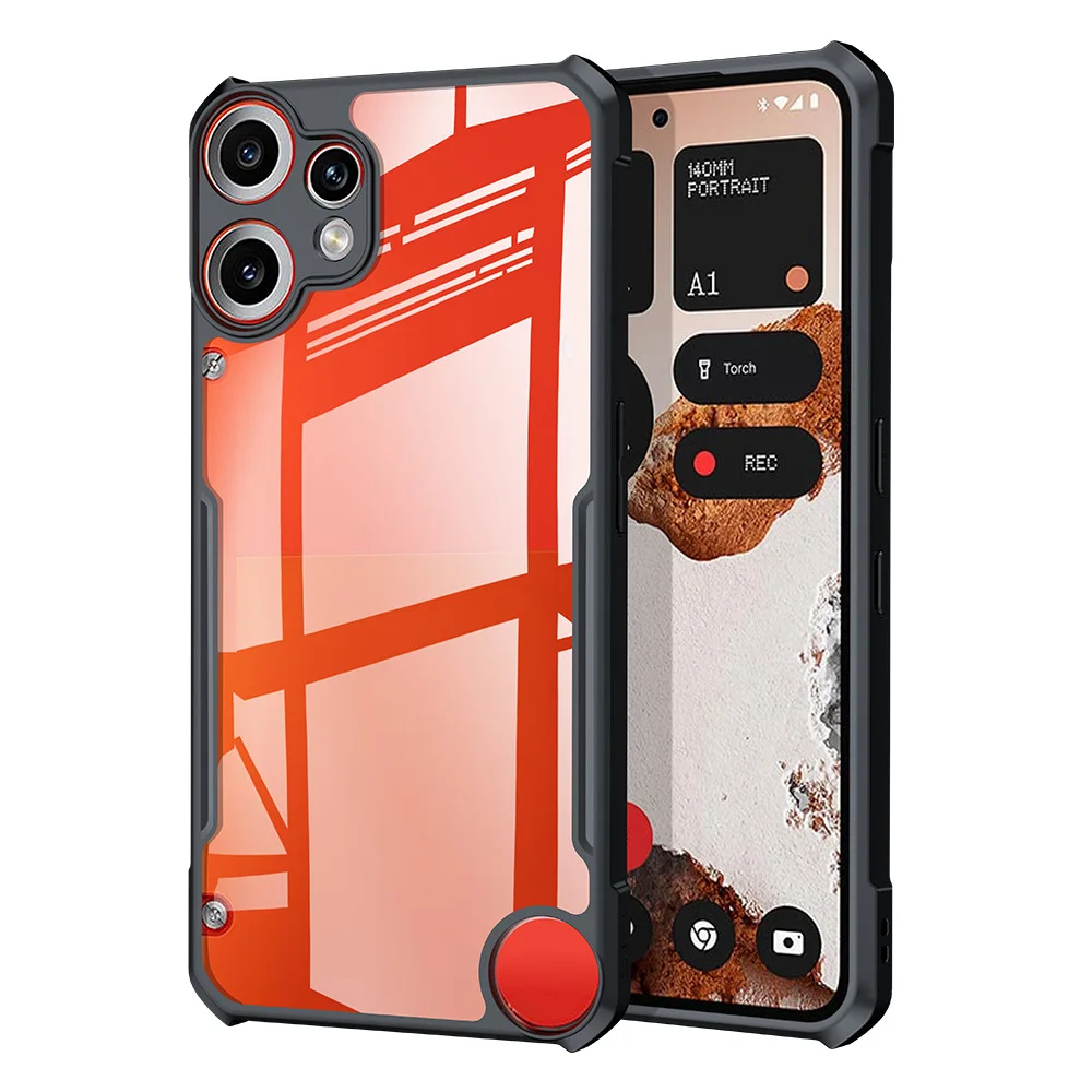 

Case for Nothing CMF Phone 2 Pro, Transparent Back Design Corner Airbag Protection Soft TPU Bumper Cover Shell