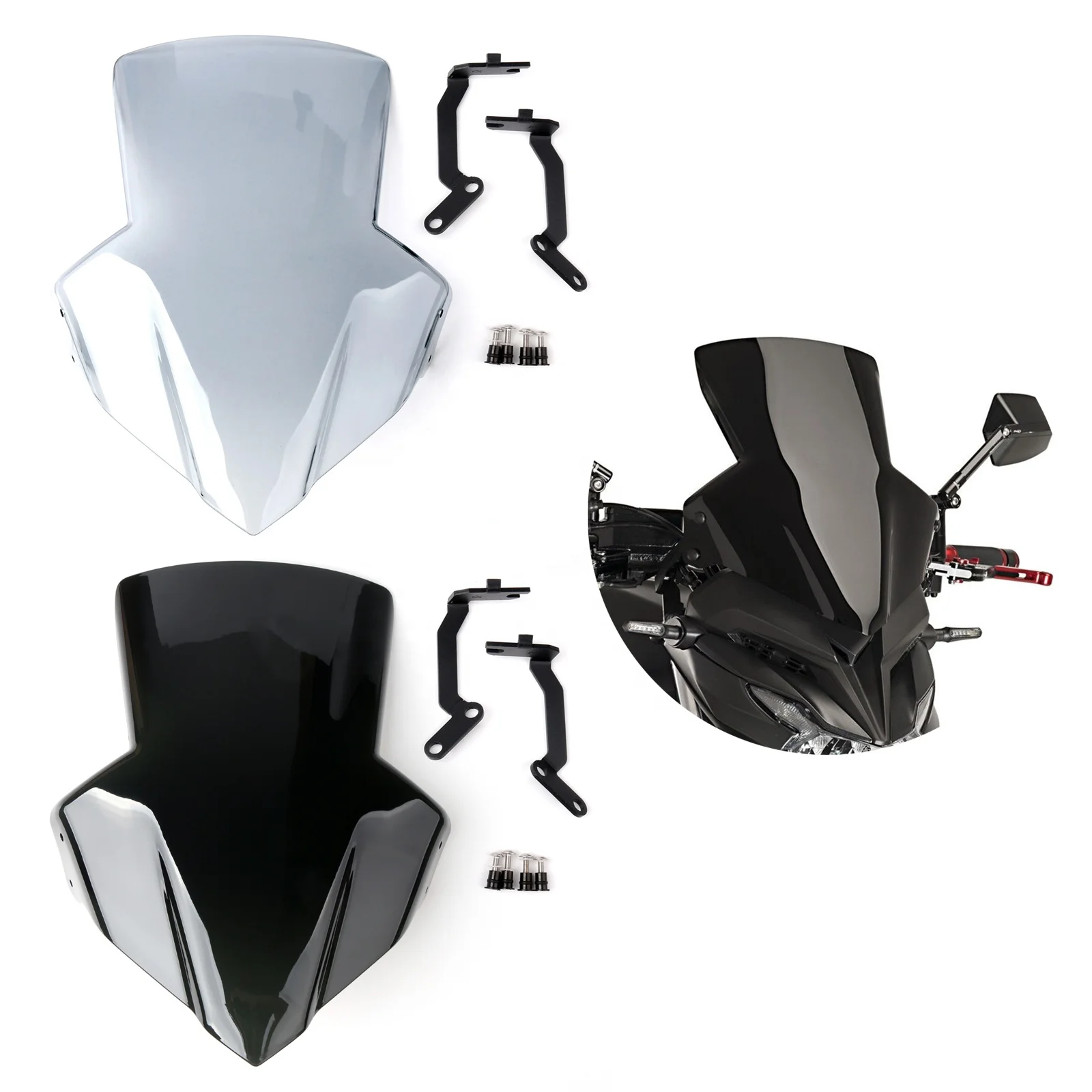 

Лобовое стекло лобового стекла из АБС-пластика с кронштейном для Honda CB650F 2014-2017