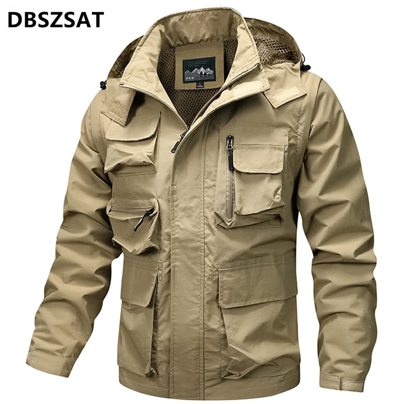 

2026 New Business Casual Jacket Men Spring Military Cotton Windbreaker Jackets and Coats High Quality Bomber Jacket M-4XL