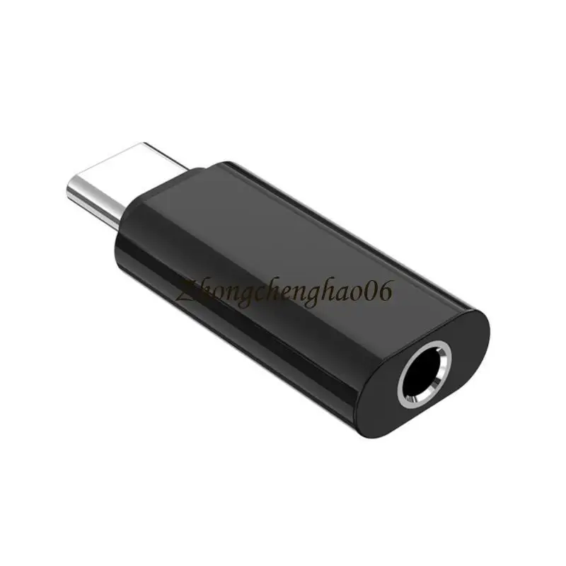 Type C to 3.5mm Female Headphone Jacks Adapter USB to 3.5mm Audios Converters 601F