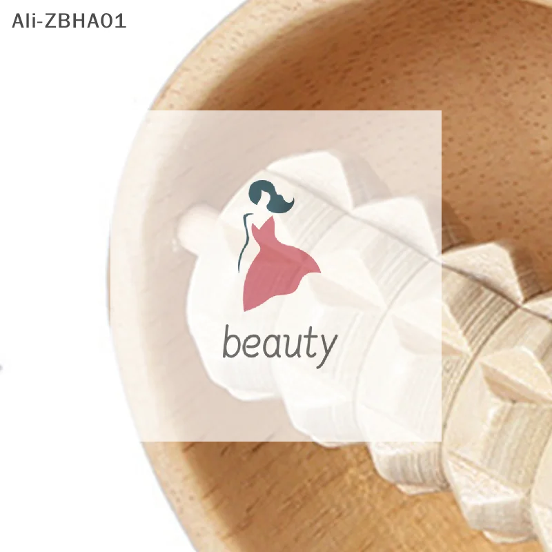 

1 шт. роликовый массажер, деревянная баночная терапия, массажный инструмент Meridian, деревянная массажная чашка с роликом, ручная деревянная массажная чашка