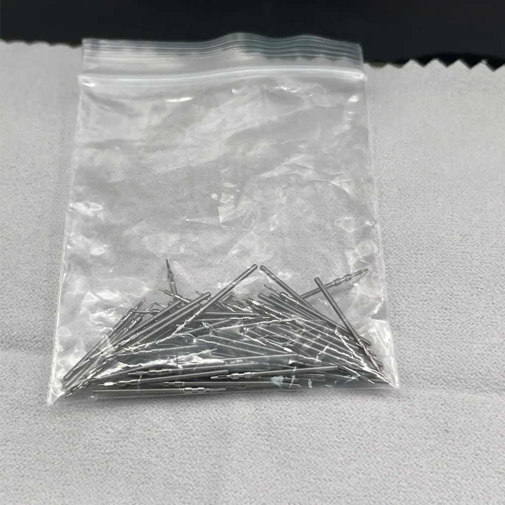 100PCS Steel Watch Winding Stem for AL35 PC21 2035 7T35 Mechanism Replacement Repair Tool Spare Parts