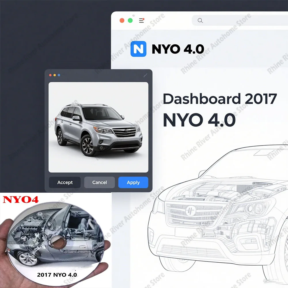 

Latest 2017 NYO 4 Full Database Car Radio Repair Software with Airbag Carradio Dashboard IMMO Navigation CD USB Disk Auto Data