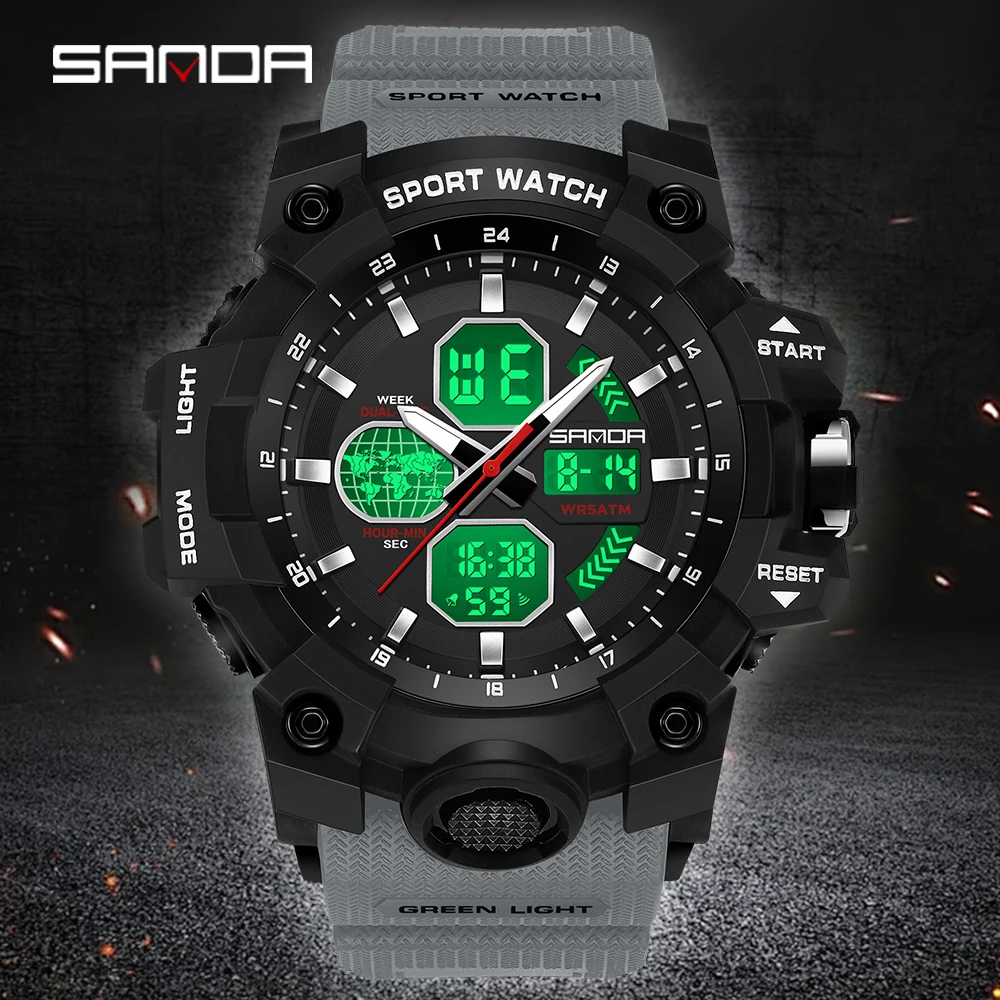 SANDA Jam Tangan Olahraga Mult - Outdoor Lighting For Steps ulasan dan harga