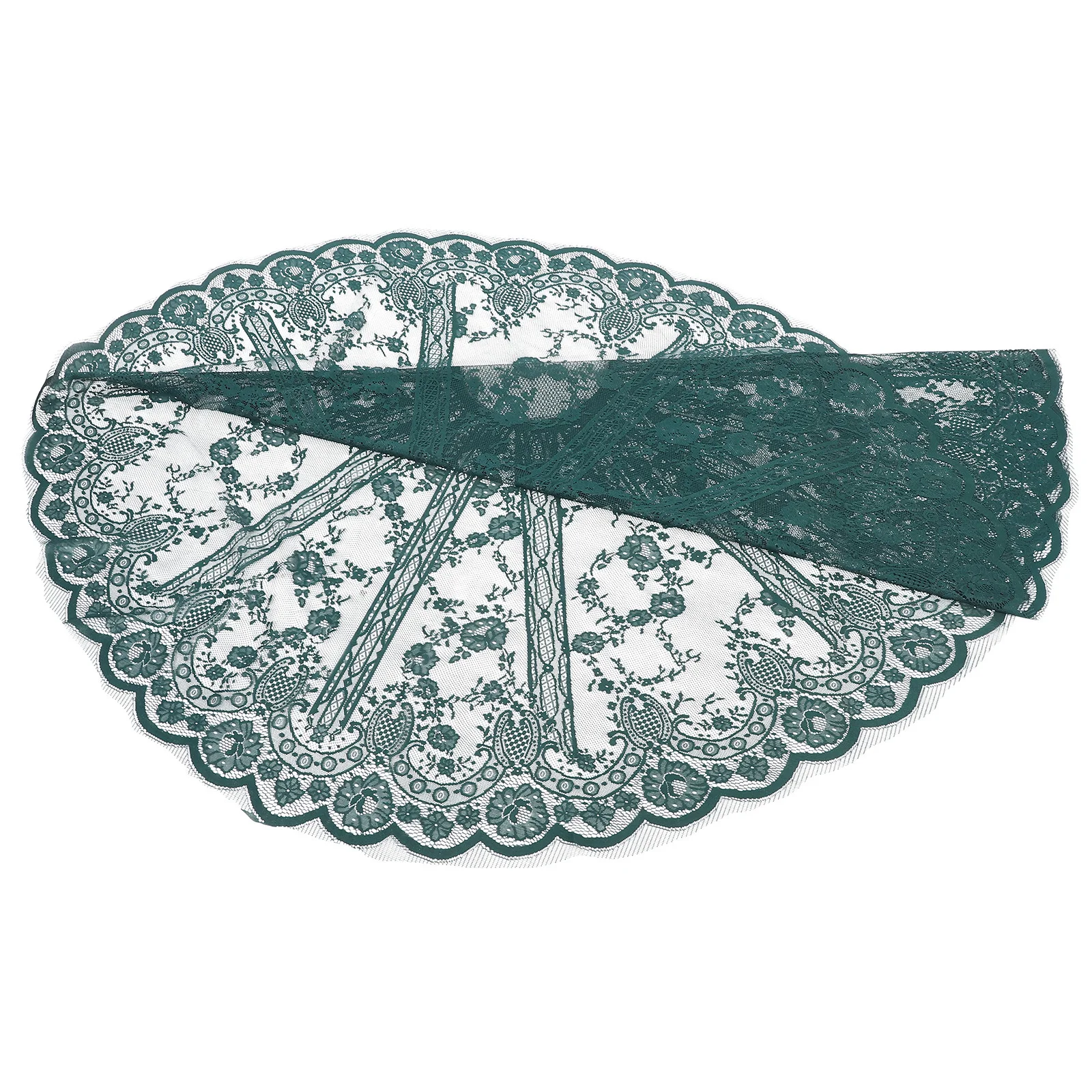 

Elegant Lace Tablecloth Wedding Holiday Dinner Decor Round Vintage Floral Design Romantic Atmosphere Bridal Shower Birthday