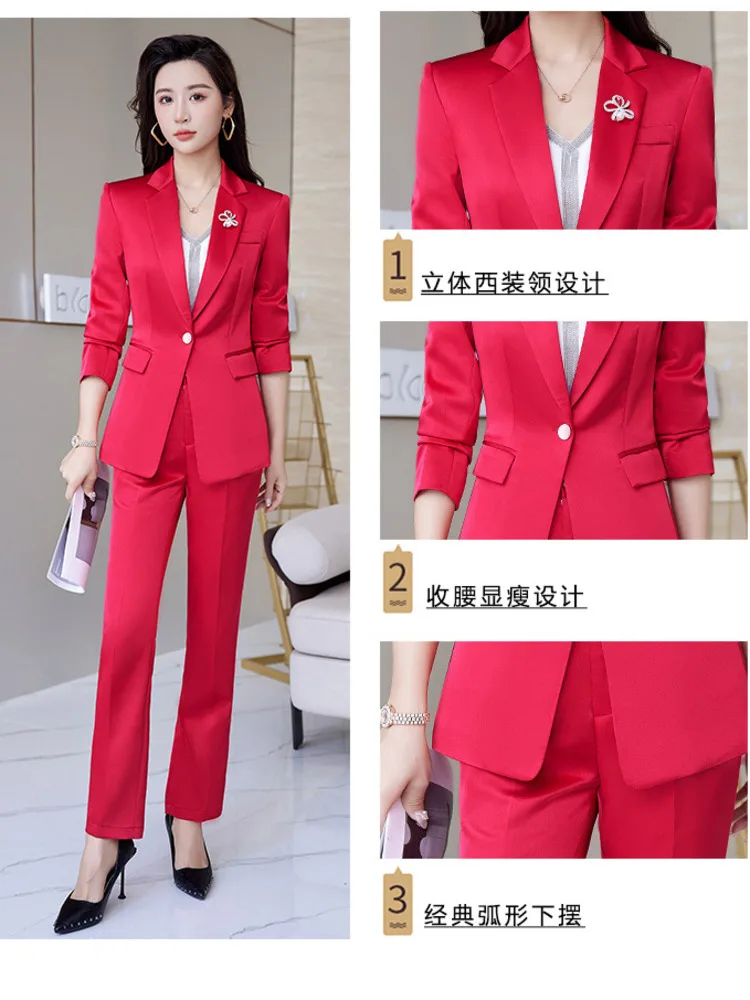 Business Chic Jacket Fashion Elegant Commuter Classic Simple Blazers Office Lady Slim Solid Color Office Clothes New 2023