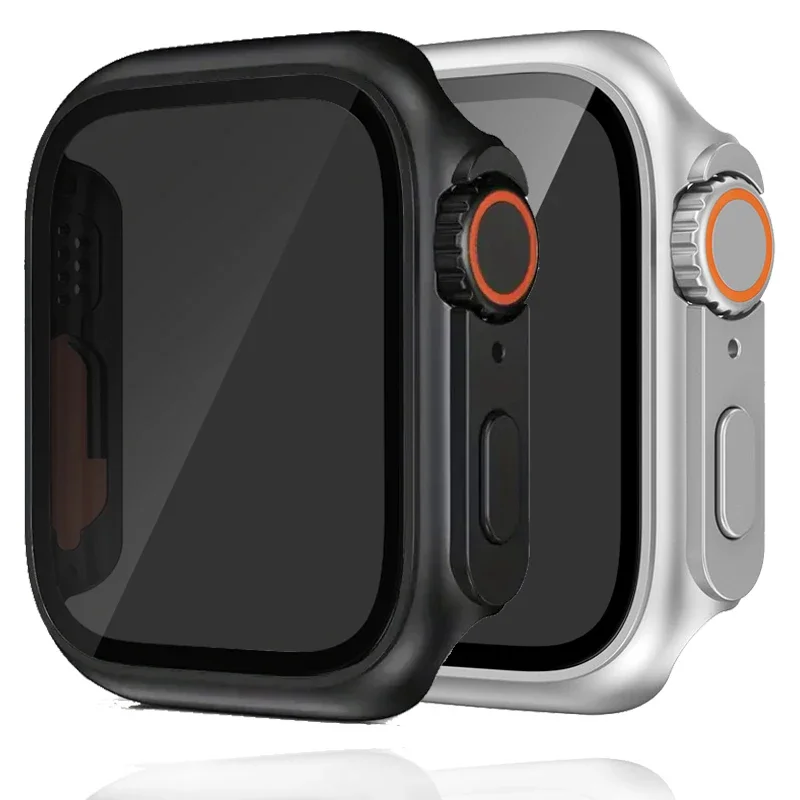 Защита экрана для Apple Watch Ultra 2 чехол 49 мм, противошпионское закаленное стекло, крышка для IWatch серии 10 9 8 SE 7 6 44 мм 42 мм 45 мм 46 мм