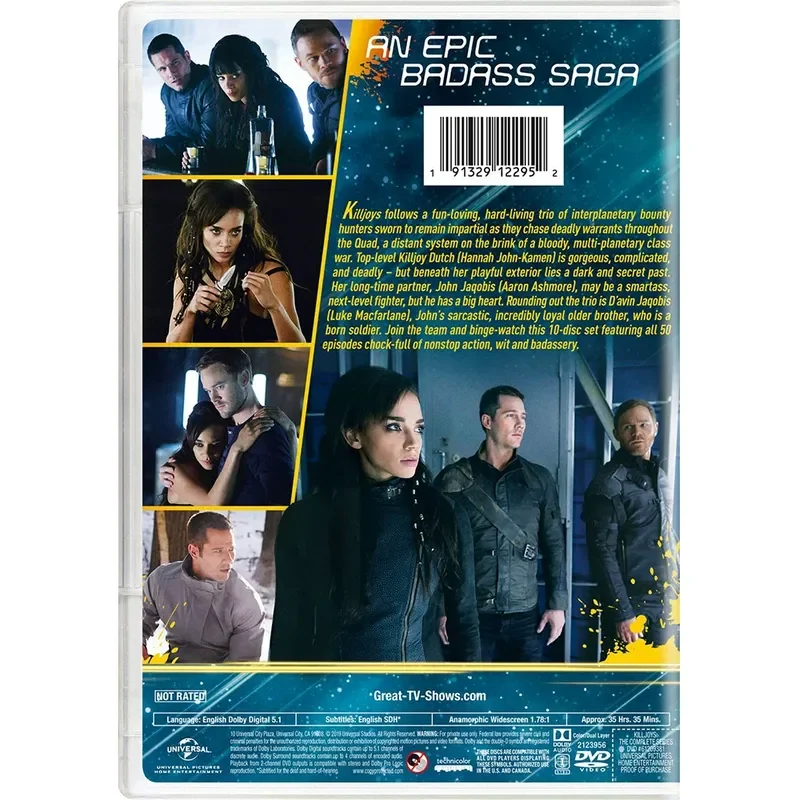 Killjoys Season 1 to 5 DVD Set 10 Discs Original American TV Series English Audio and Subtitles