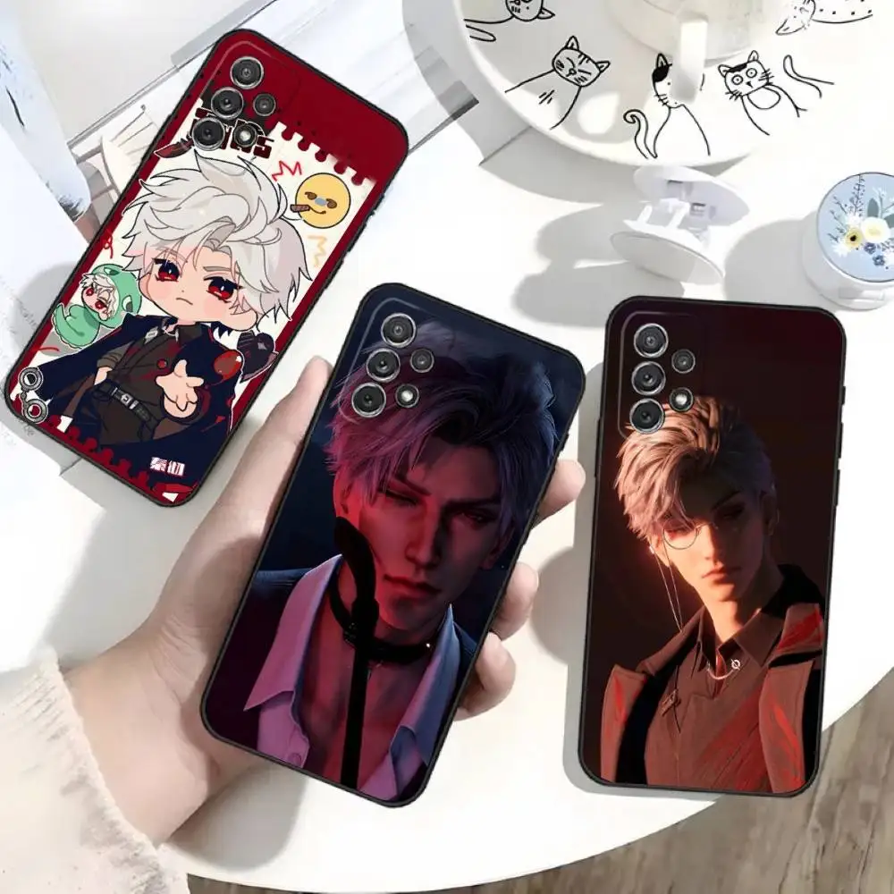 

Sylus Love And Deep Space Phone Case For Samsung S25,S24,S21,S22,S23,S30,Ultra,S20,Plus,Fe,Lite,Note,10 Black Soft Shell