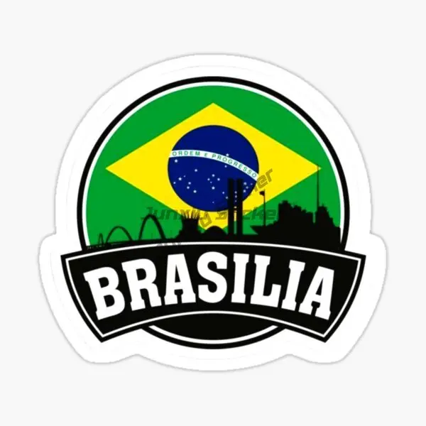 

BRAZIL BRASILIA Pattern Sticker Vinyl PVC Material Self-adhesive Decor