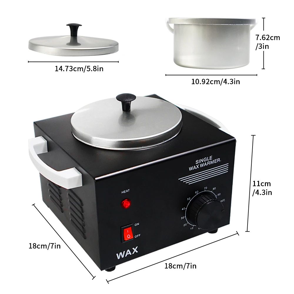 سخان شمع كهربائي لإزالة الشعر ، آلة وعاء تدفئة ، اليدين والقدمين ، علاج شمع البارافين ، أداة إزالة الشعر ، درجة حرارة قابلة للتعديل #4