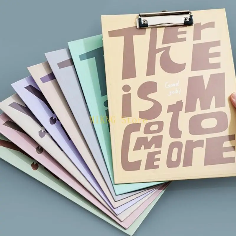 4 قطع من الحافظة المعلقة، لوحة بمشبك مقاس 4 مع حافظة لوح خشبي بمشبك منخفض للمدرسة والمكتب، أفضل مبيعات #2