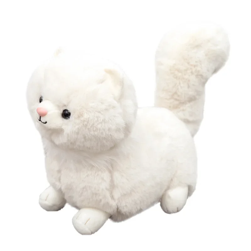 Muñeca de gato persa de 35cm, almohada de gato de felpa, muñeca de Medusa, animales realistas, muñeca de peluche de simulación, juguetes Kawaii, regalos