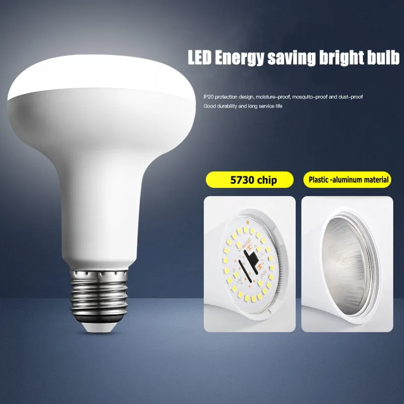 E27 220V Led bulb Energy saving R39 R50 R63 R80 6W 9W 12W 15W E14 Base Led Bulb Bombillas Lamp Lampada Ampoule Spotlight Light