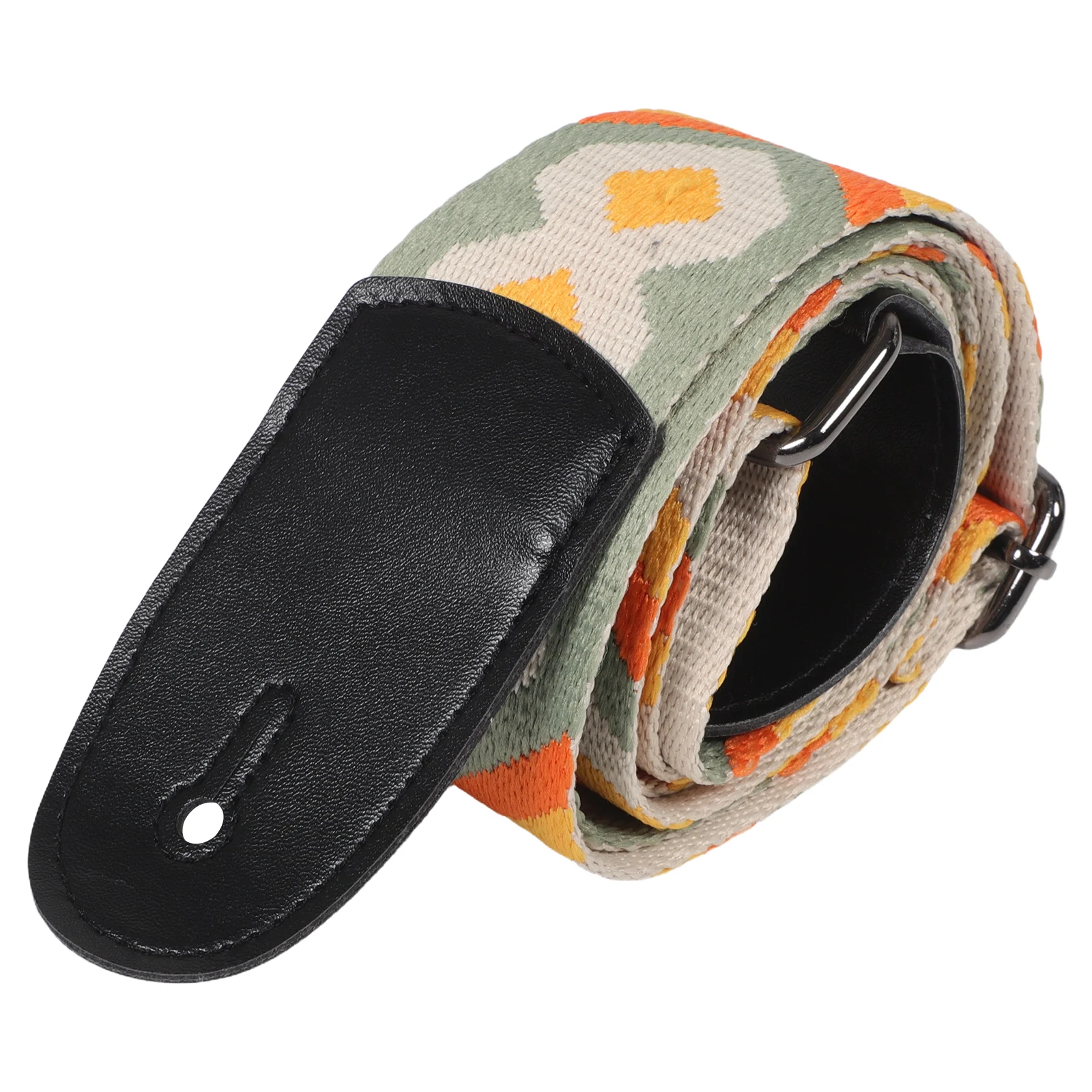 

Bass Guitar Strap Adjustable Ethnic Design Crossbody Wide Shoulder Strap Comfortable for Band Gigs Street Performers Guitar