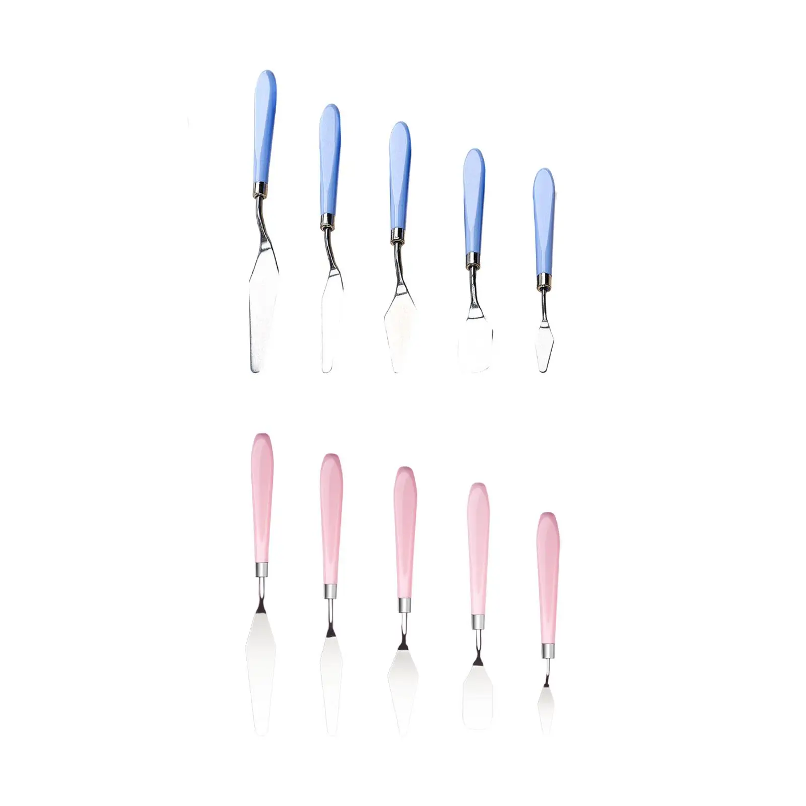 Ensemble de Couteaux à Peinture avec Outils en Acier Inoxydable pour Toile, 5 Pièces