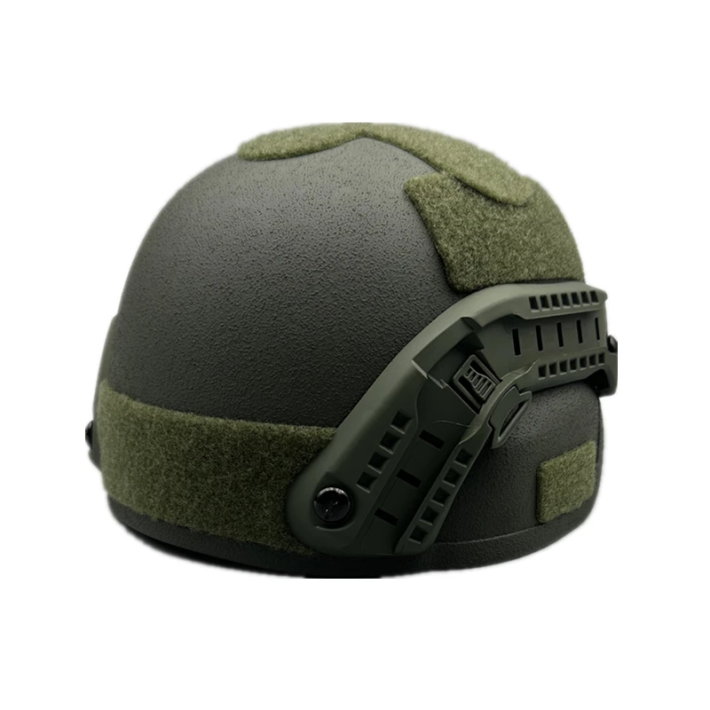 PE high shear ballistic helmet, tactical bulletproof helmet, MICH2000, with 2 suspension systems. Third generation, NIJ, IIIA