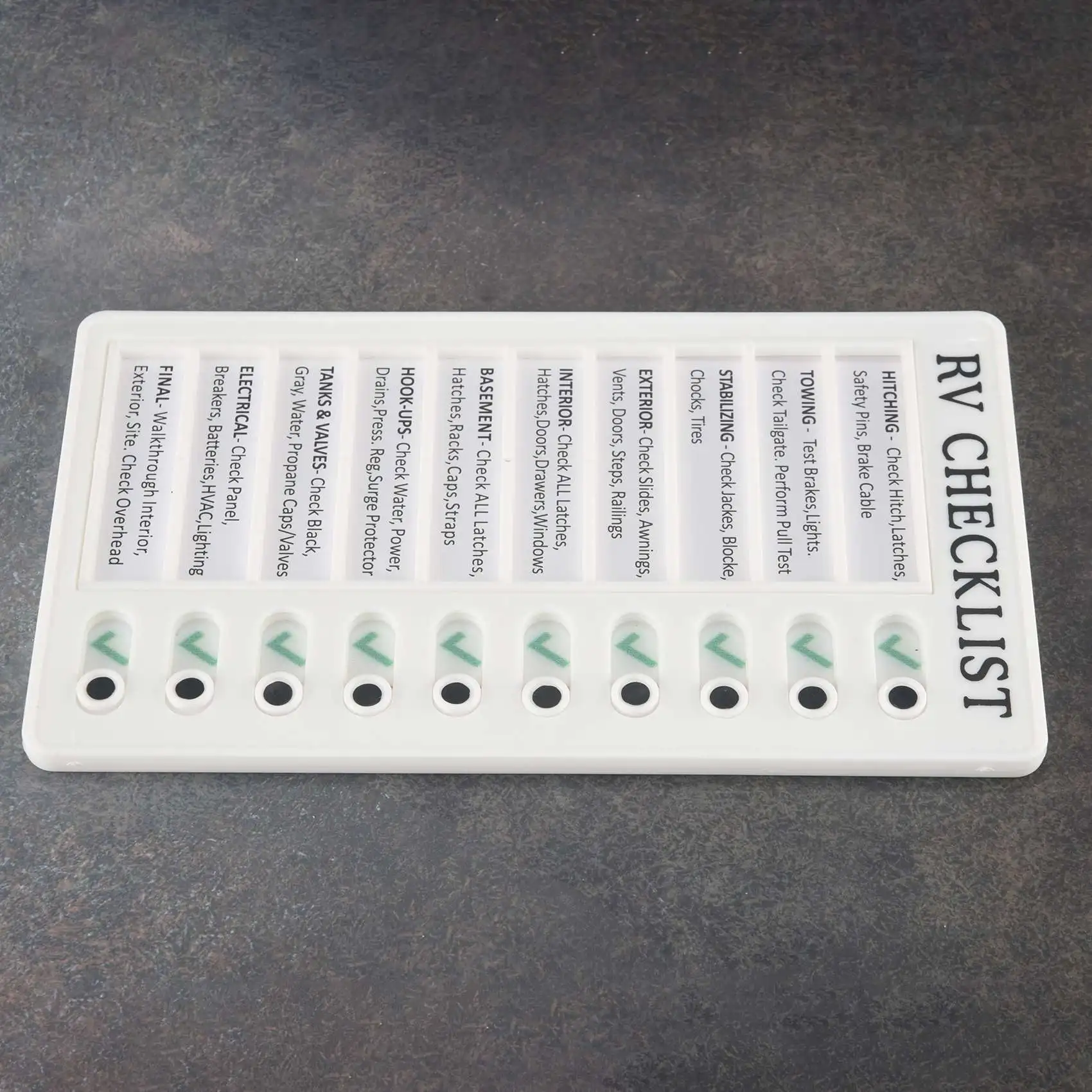 AED6-Memo Plastic Board, Detachable And Reusable Creative Memo Checklist For Check Items And Form