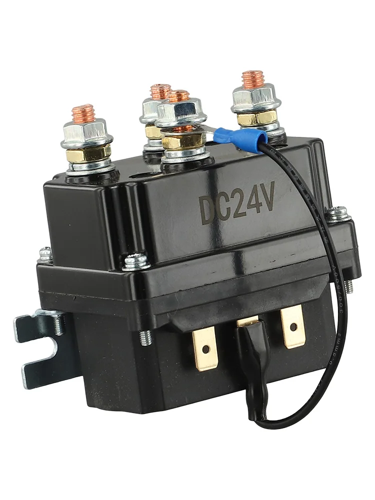 1pcs 24V 250A Winch Solenoid Relay Winch Magnetic Contactor Relay Wireless Remote Control For 9000lb SUV/UTV Winch Control