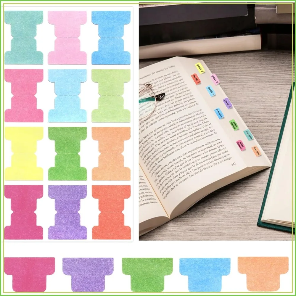 

120 Pcs Self Adhesive Index Tabs Stickers for Bible, Recipe Book, Textbook, Notebook, Documents - 12 Colors