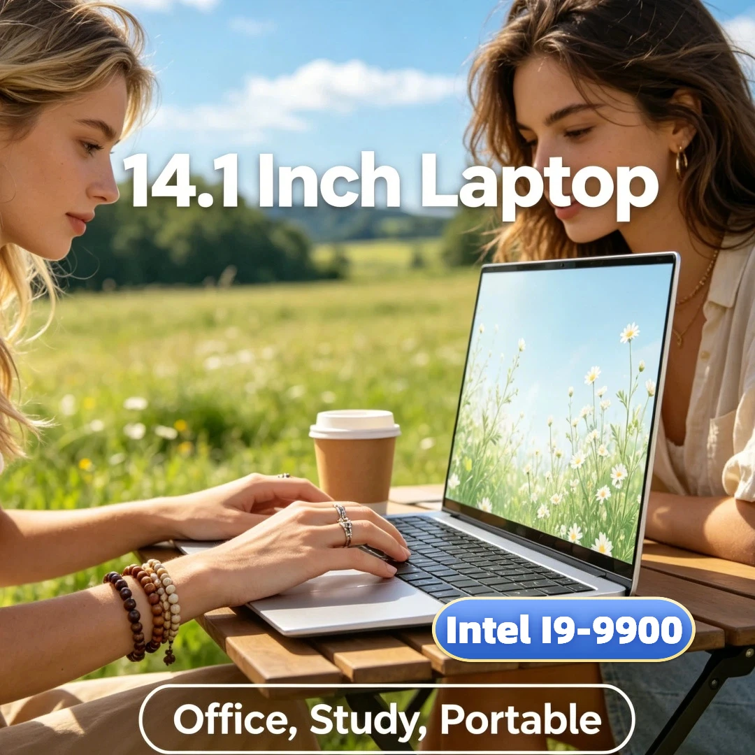 

Hot Sale 2026 New 14.1 Inch Ultra Thin Laptop Intel I9-9900 Win11 16GB 32GB RAM 2TB SSD Portable Business Notebook