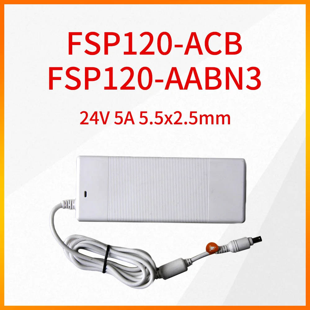 Original FSP120-ACB FSP120-AABN3 24V 5A 5.5x2.5mm Power Adapter For Clover Digital Power Amplifier LED Display