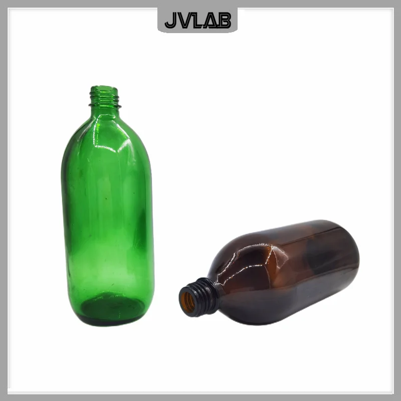 Reagent Bottle For Dispenser Brown Glass Bottle 500 mL Transparent Solvent Bottle 1000 mL Suitable For Bottle Top Dispenser