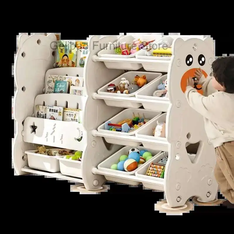 Large Desk Side Bookshelf Organizer Mobile Document Storage Rack Bookshelf Desk Storage Libreria Infantil Home Child Library