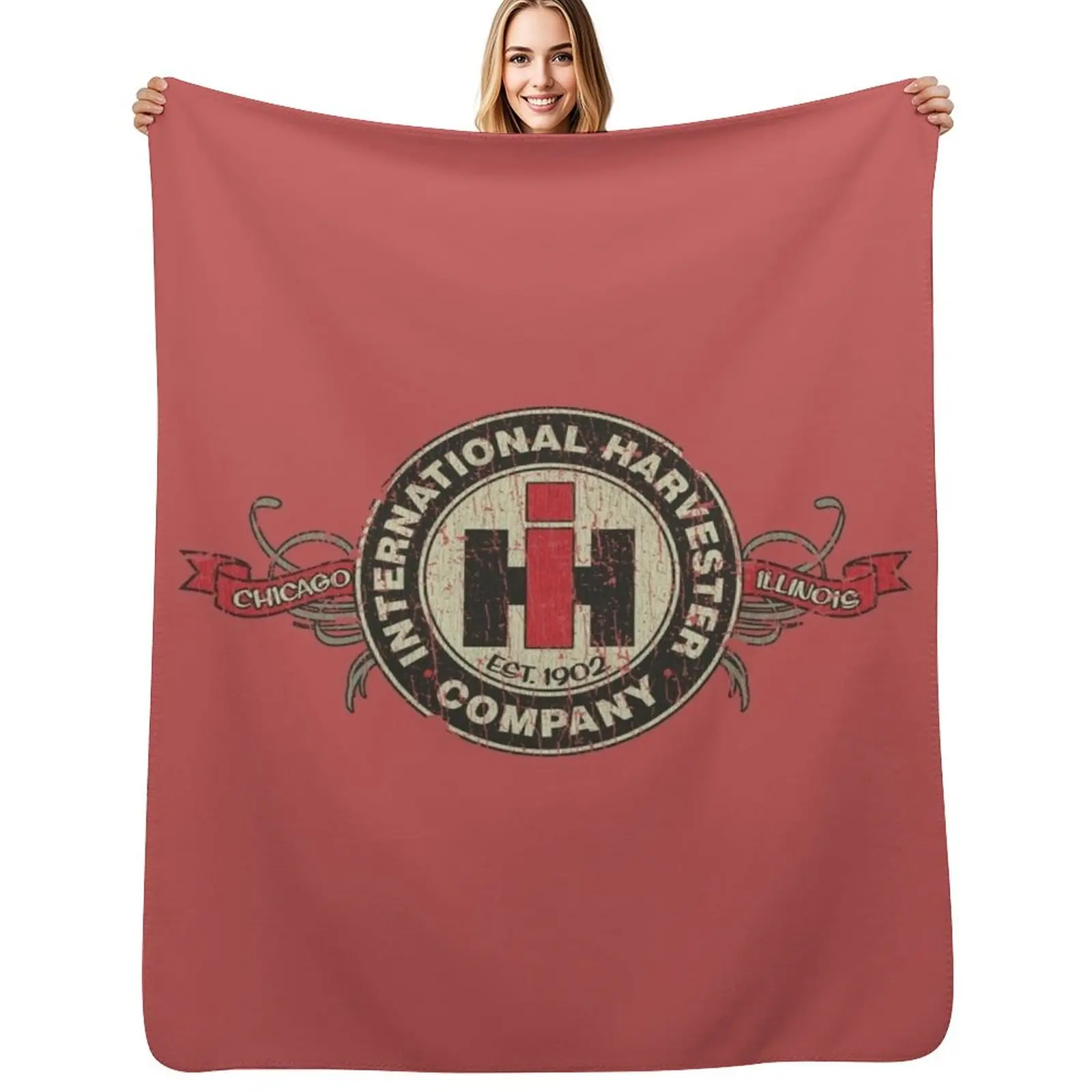 International Harvester Company 1902 Throw Blanket Stylish Decor Blanket Gift for Friends Roommate