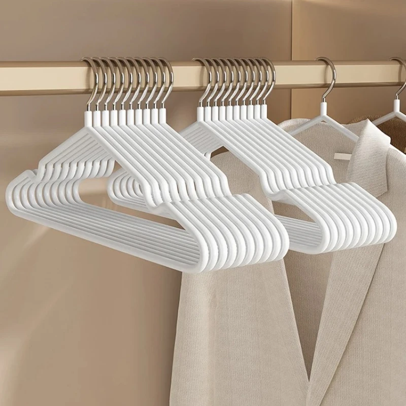 

5-20pcs Non Marking Clothes Hangers Thick Suit Hanger Sturdy and Durable Non-slip Metal Drying Hanger Storage Bedrooms Wardrobe