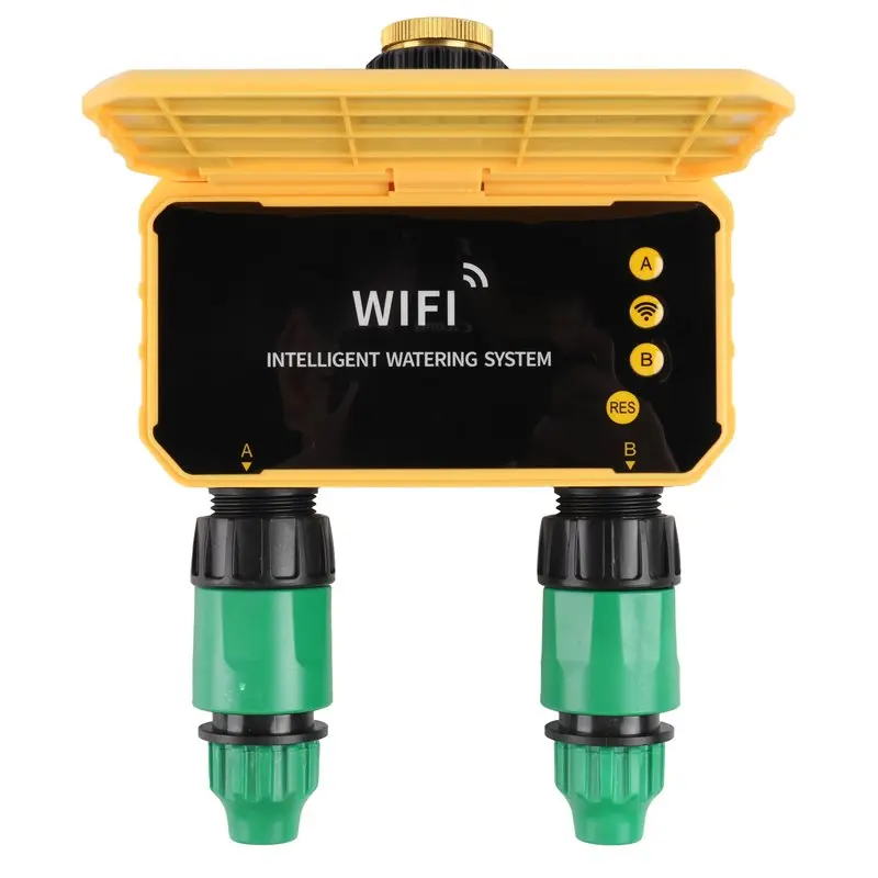 【HOT A69Z!】Solar Irrigation Timer Automatic Irrigation System 2-Way Solar Irrigation Timing Controller Outdoor Water Timer