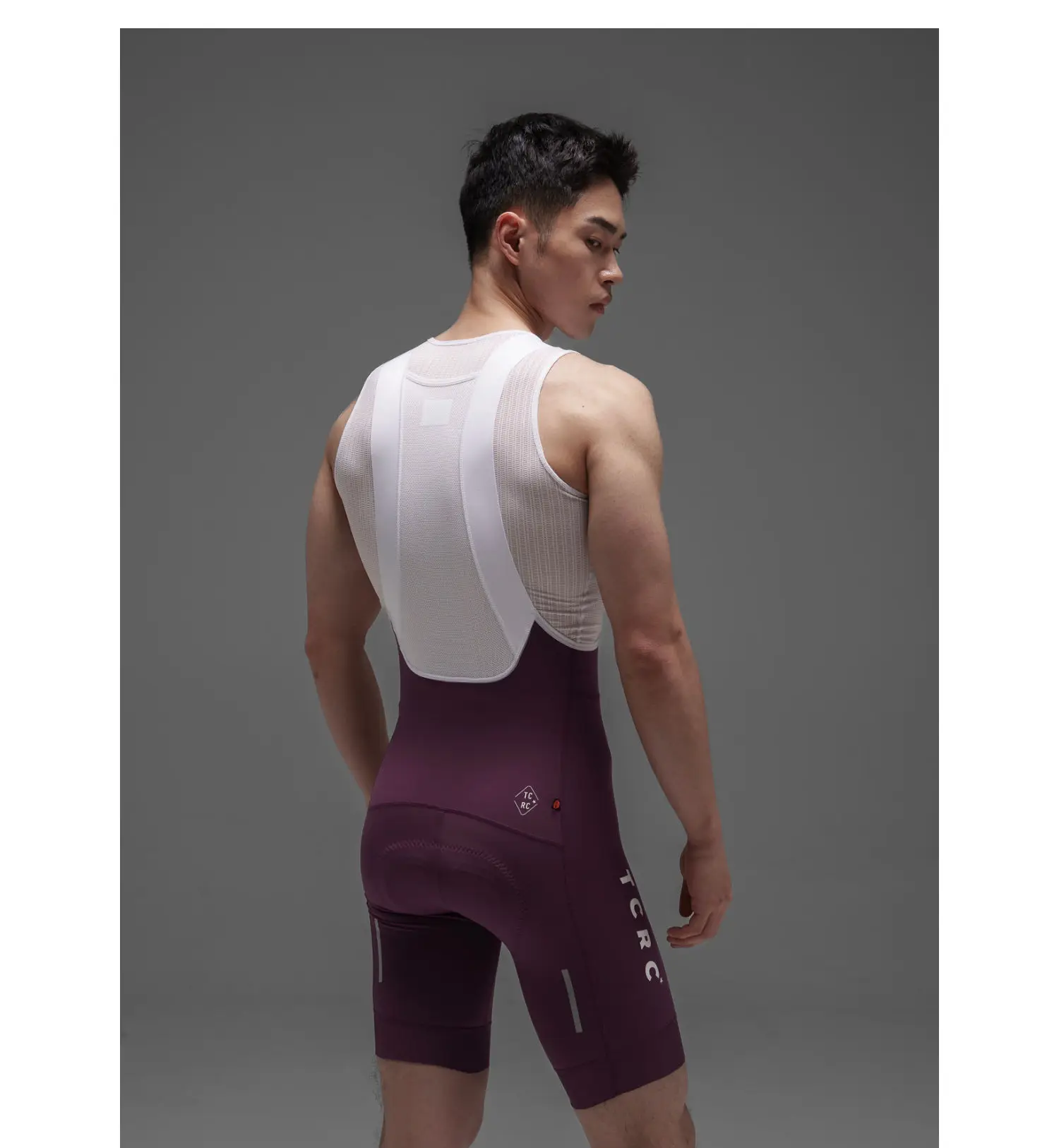 TCRC Italy Elastic Interface Padded Cycling Bibs Men's Bicycle Shorts 7 Hours Riding Short Bibs High Elastic Tight MTB Clothing