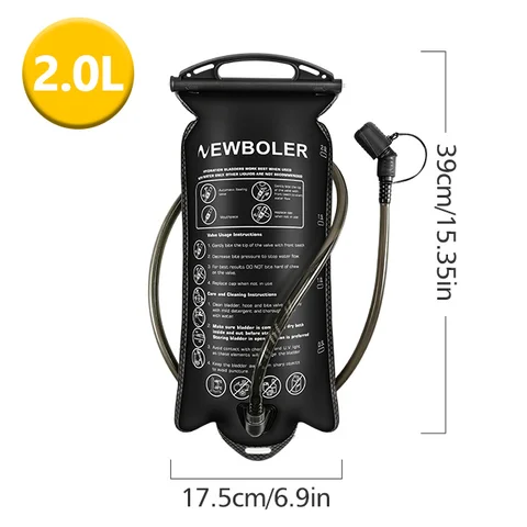Новая Гидратационная Сумка NEWBOLER Для Хранения Воды 1.5л/2л/3л, Без BPA, Из PEVA, Для Кемпинга, Велоспорта, Бега