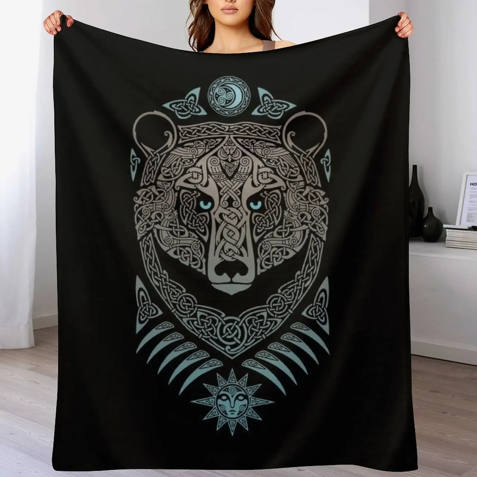 FOREST LORD Throw Blanket Soft Sherpa Fleece Warm Blanket for Winter