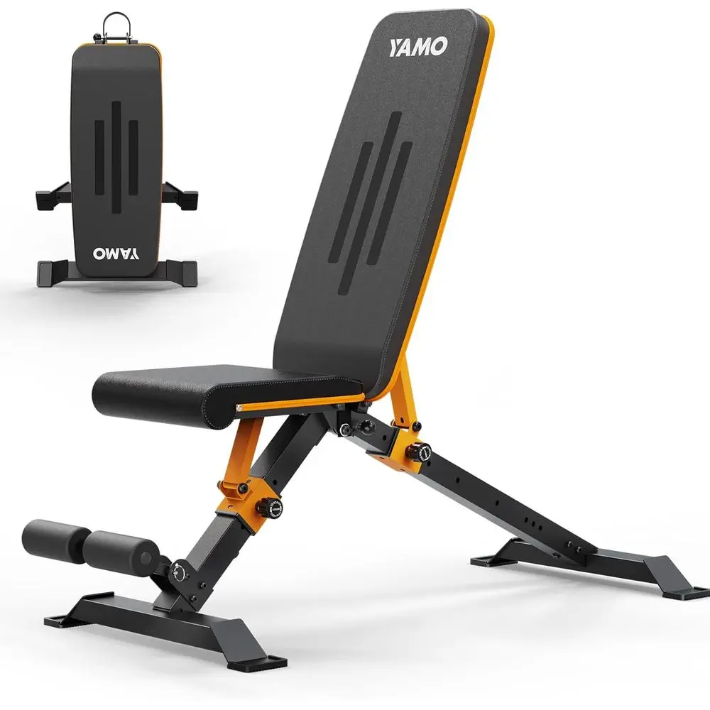 

Compact Adjustable Workout Bench for Full Body Strength Training at Home with Incline/Decline Positions and Space-Saving Design