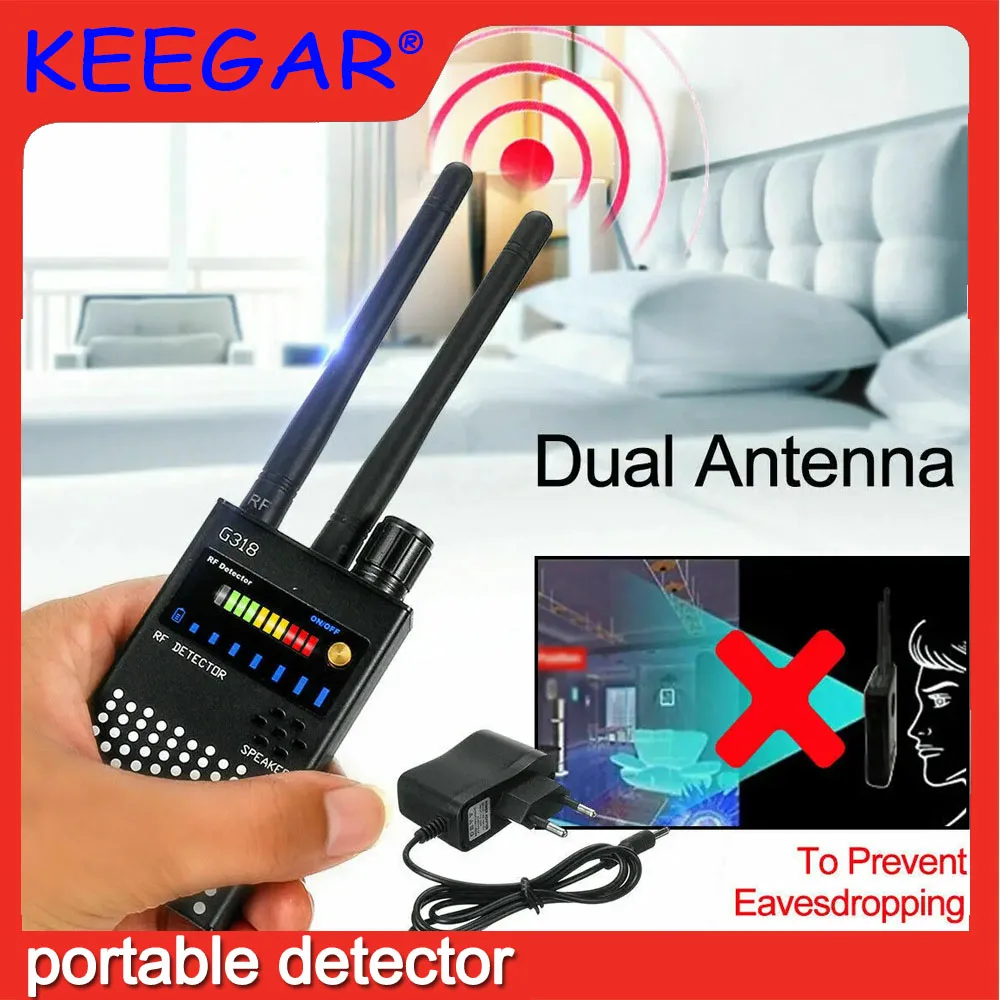 Wifi Bluetooth RF Detector GSM Bug Wifi Hidden Spy Camera Device GPS Tracker security-protection Detect spy gadgets profession