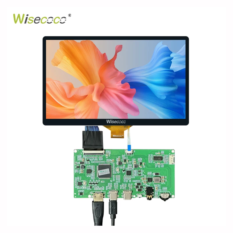 New In stockNew Wisecoco 7inch IPS ALL Viewing 1920*1080 TFT Display Landscape 500nits Brightness CTP Customized LCD Screen
