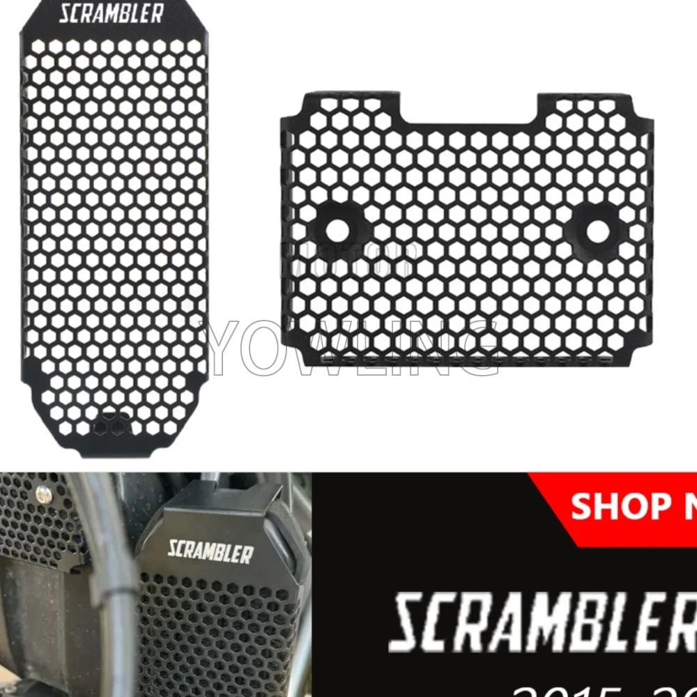

For DUCATI Scrambler 800 2015-2027 Radiator Oil Cooler Grille Rectifier Voltage Regulator Guard Protector Monster 797 2017-2020